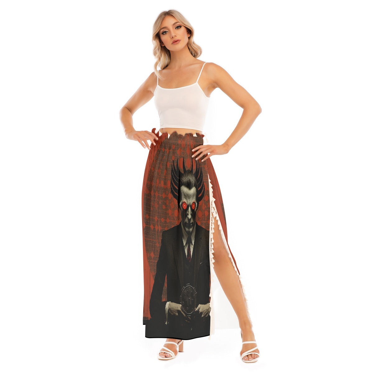 All-Over Print Women's Side Split Skirt