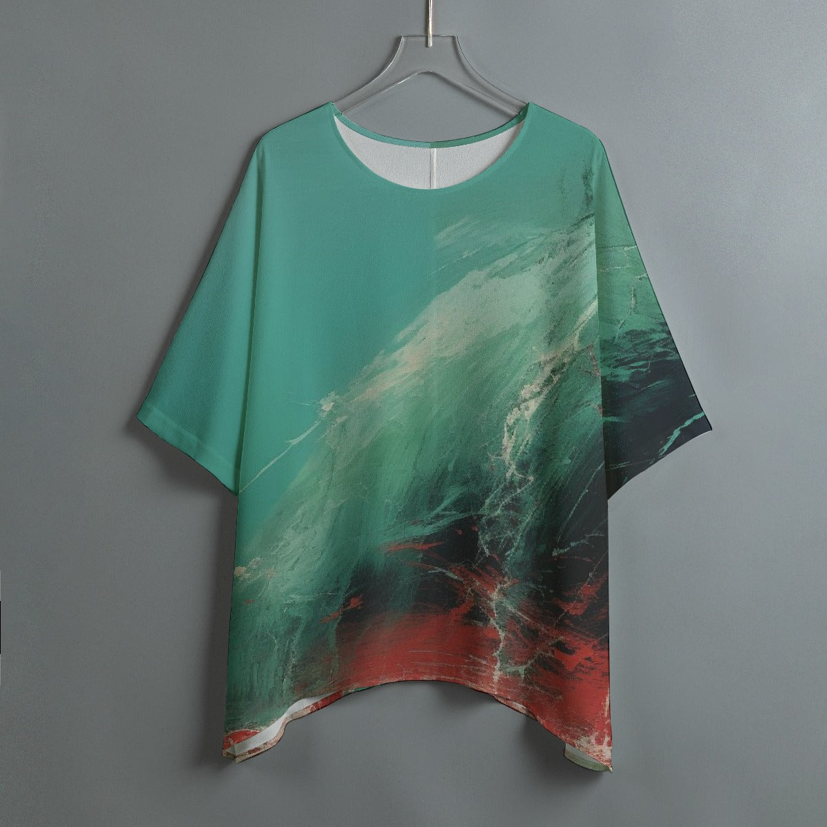 All-Over Print Women's Bat Sleeve Shirt