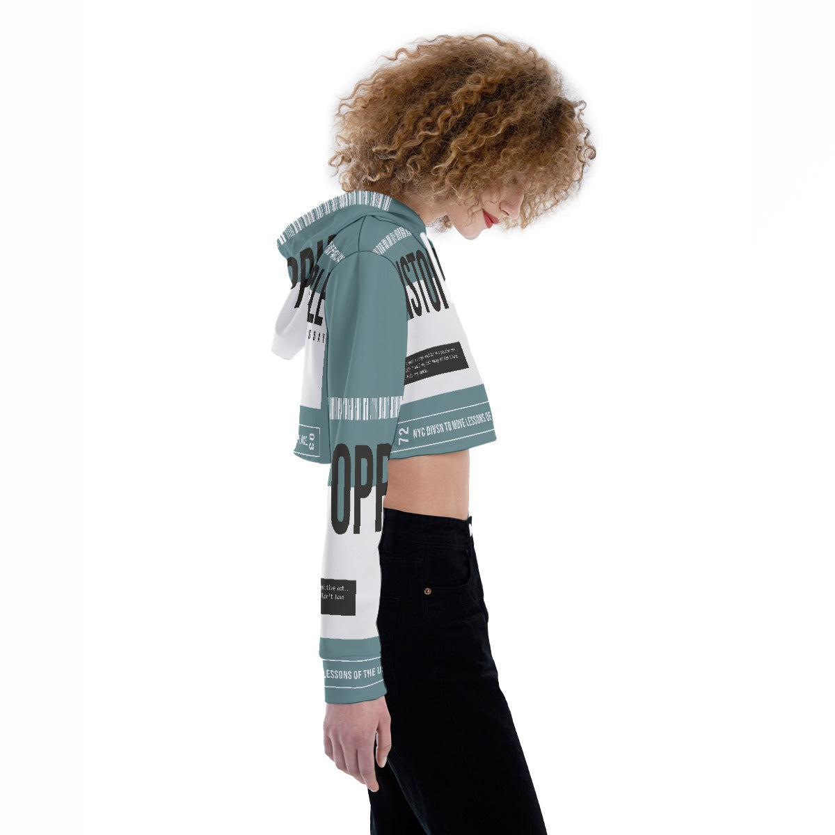 All-Over Print Women's Crop Top Hoodie