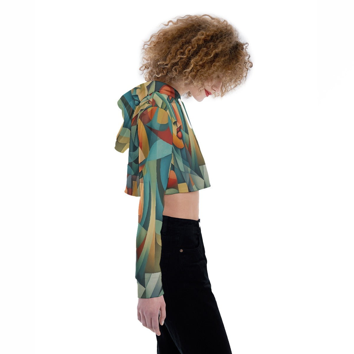 All-Over Print Women's Crop Top Hoodie