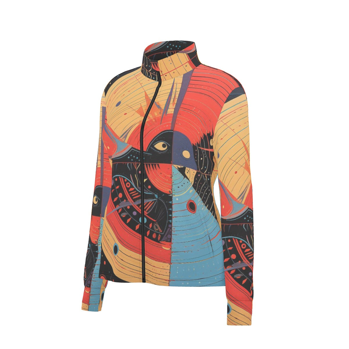 All-Over Print Women's Long Sleeve Thumbhole Jacket