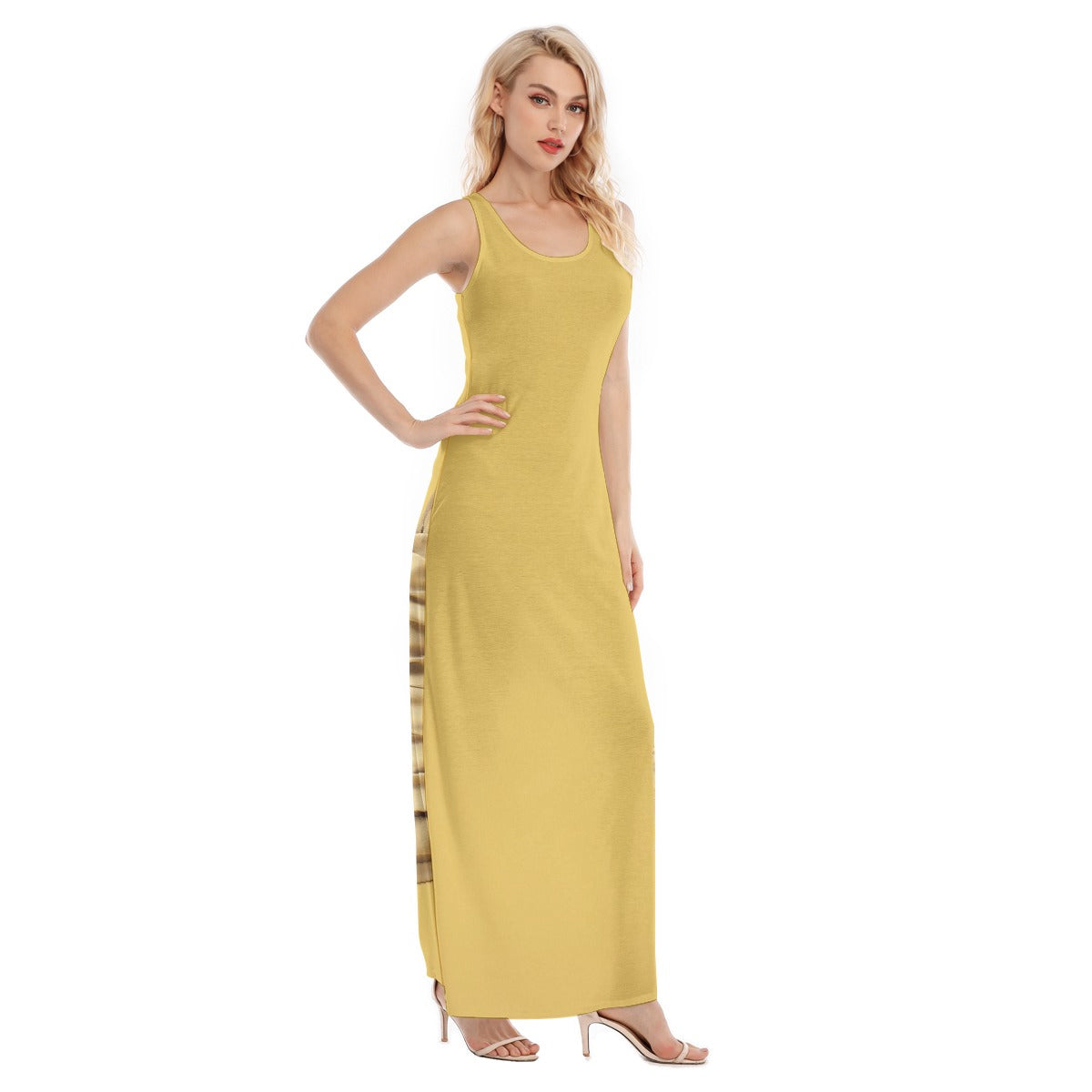 All-Over Print Women's Vest Dress | Length To Ankle