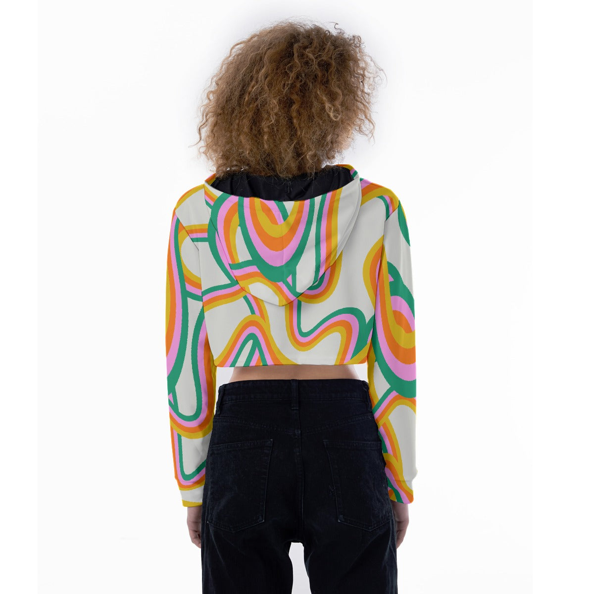 All-Over Print Women's Crop Top Hoodie