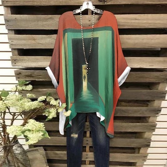 All-Over Print Women's Bat Sleeve Shirt