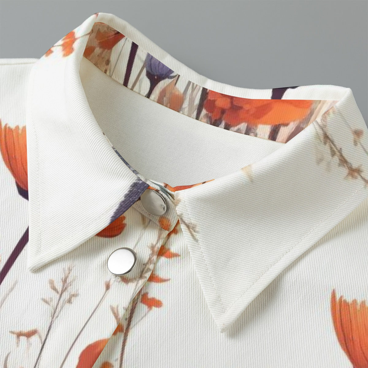 All-Over Print Women's Cropped Jacket | 245GSM Cotton