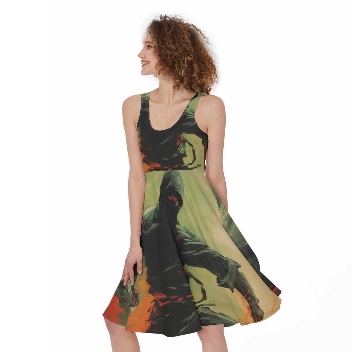 All-Over Print Women's Sleeveless Dress