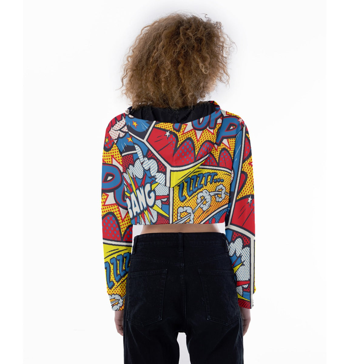All-Over Print Women's Crop Top Hoodie