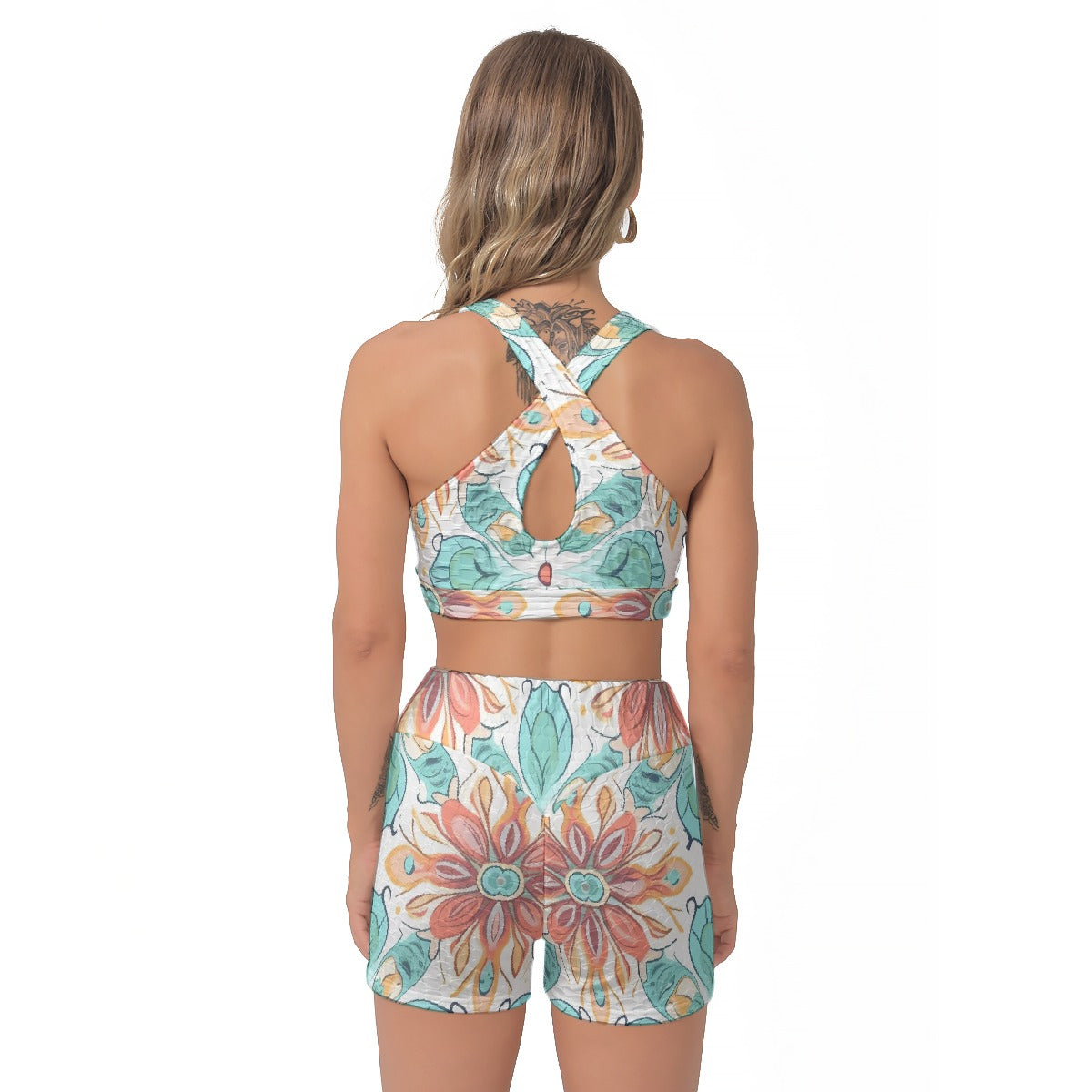 All-Over Print Women's Sports Bra Suit
