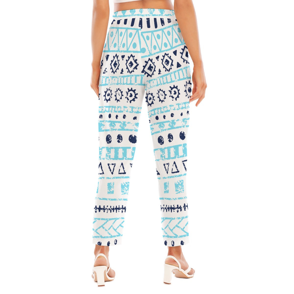 All-Over Print Women's Loose Straight-leg Pants