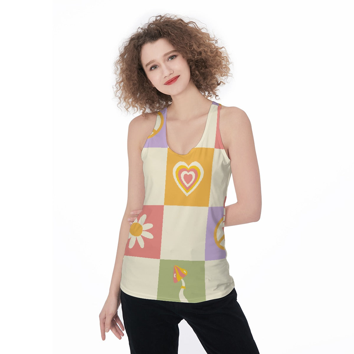 All-Over Print Women's Racerback Tank Top