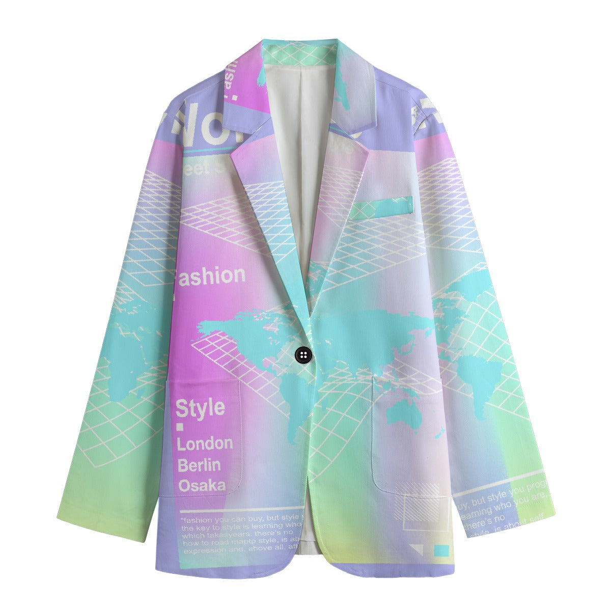 All-Over Print Women's Leisure Blazer