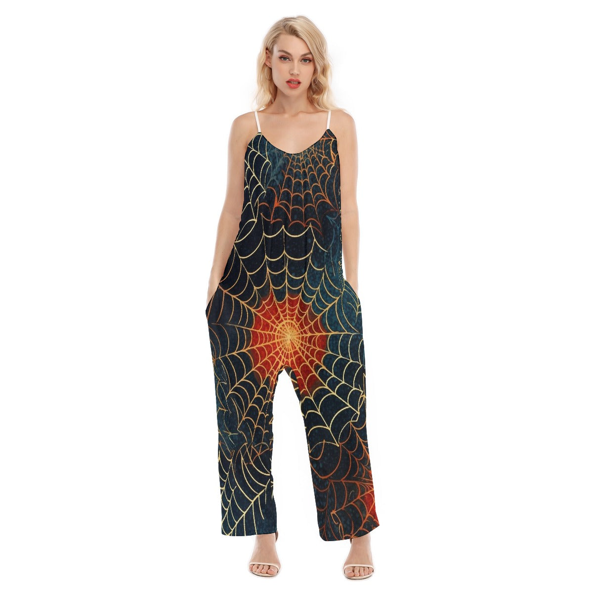 All-Over Print Women's Loose Cami Jumpsuit