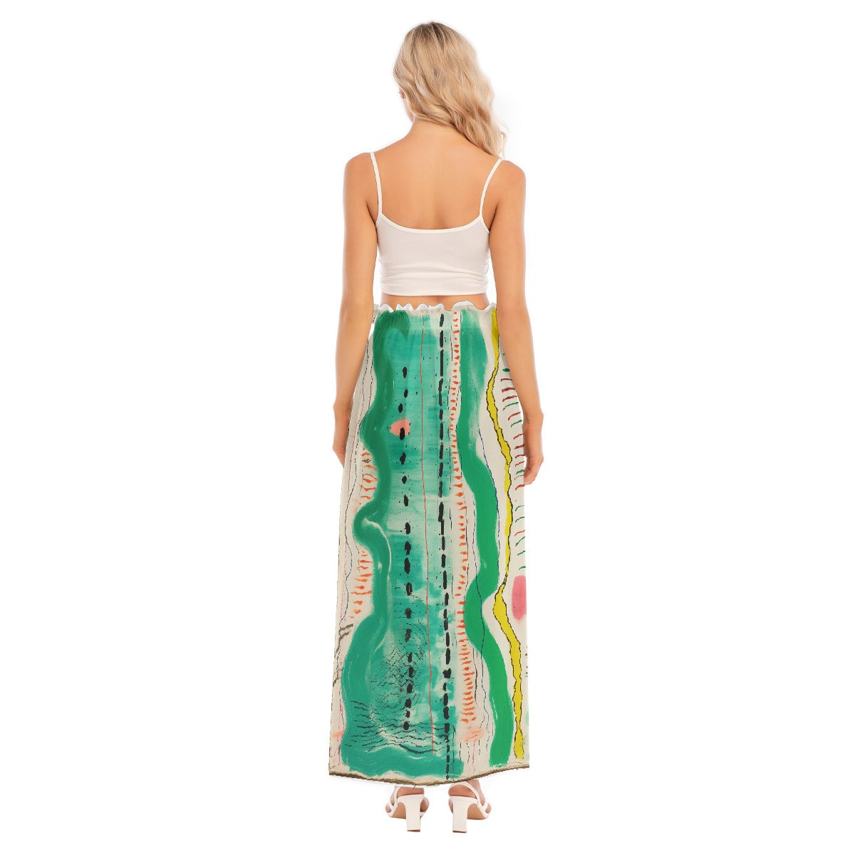 All-Over Print Women's Side Split Skirt