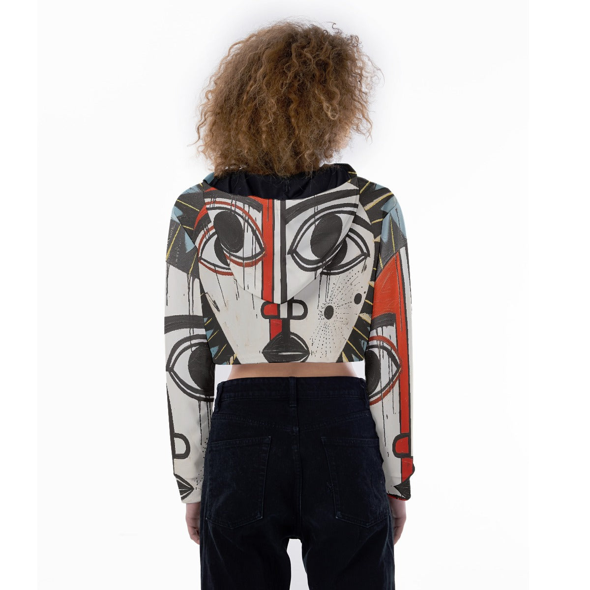 All-Over Print Women's Crop Top Hoodie