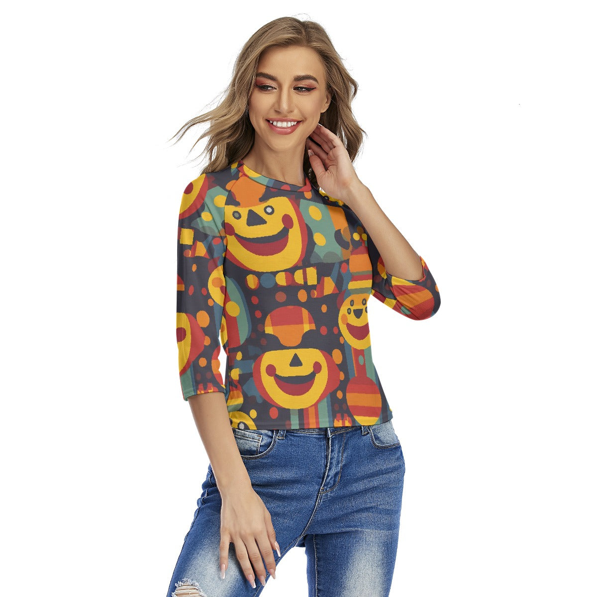 All-Over Print Women's Raglan Sleeves T-shirts