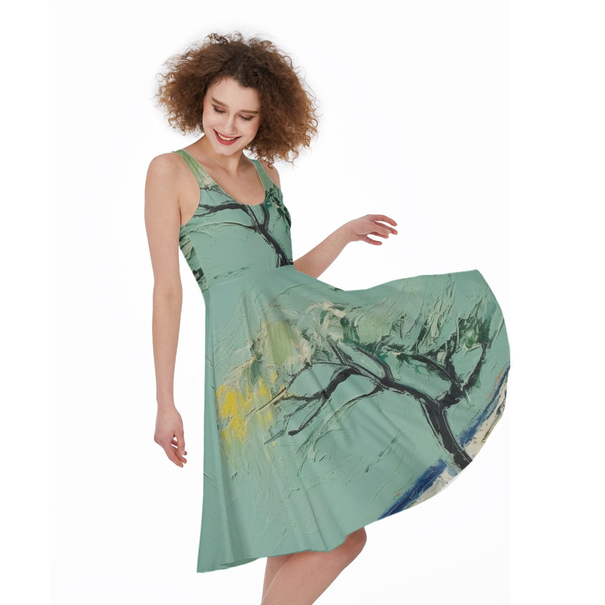 All-Over Print Women's Sleeveless Dress