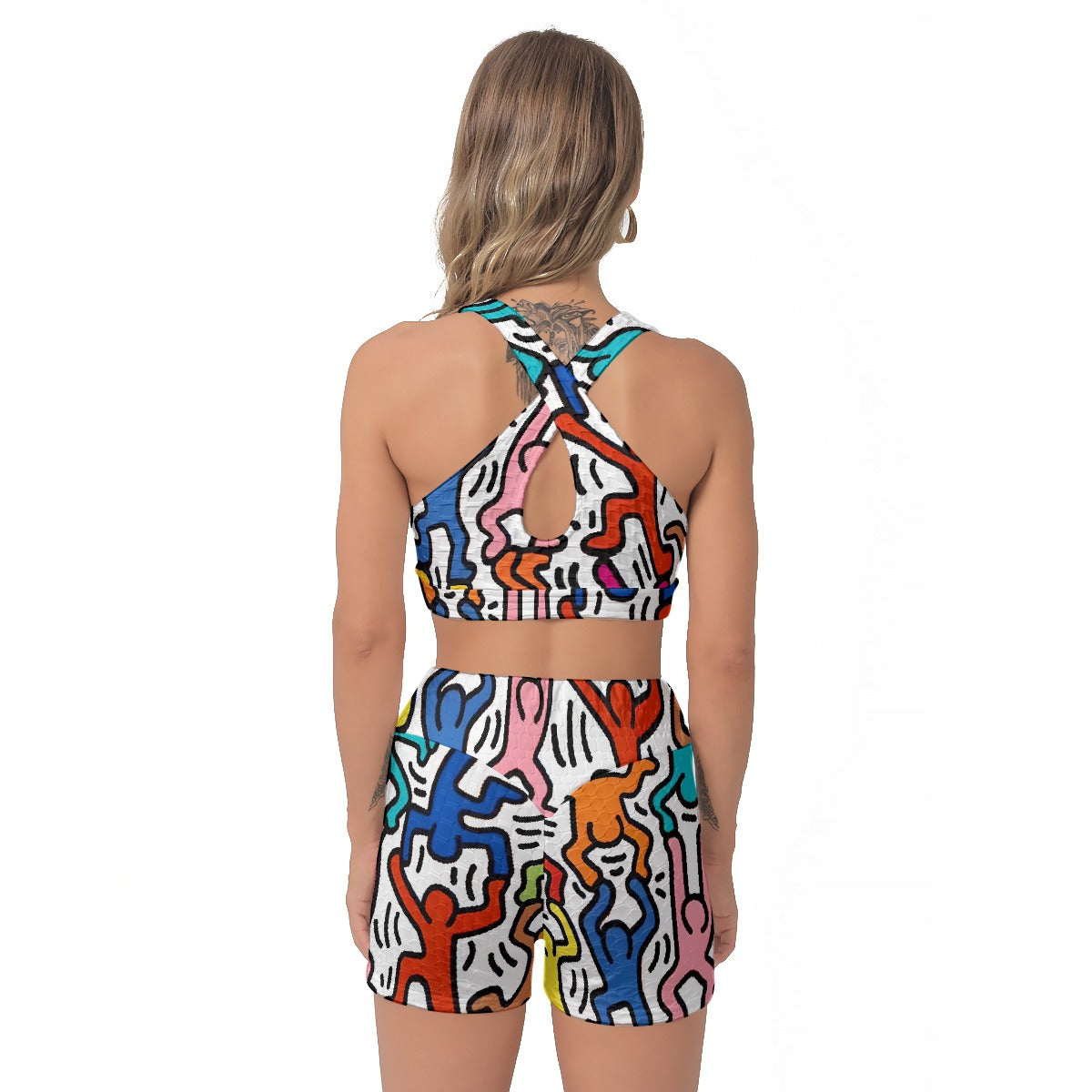 All-Over Print Women's Sports Bra Suit