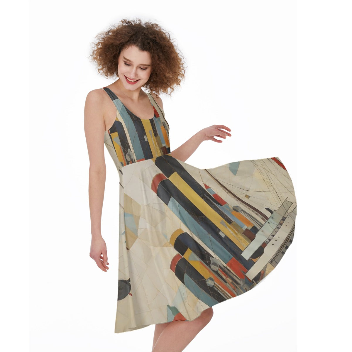 All-Over Print Women's Sleeveless Dress