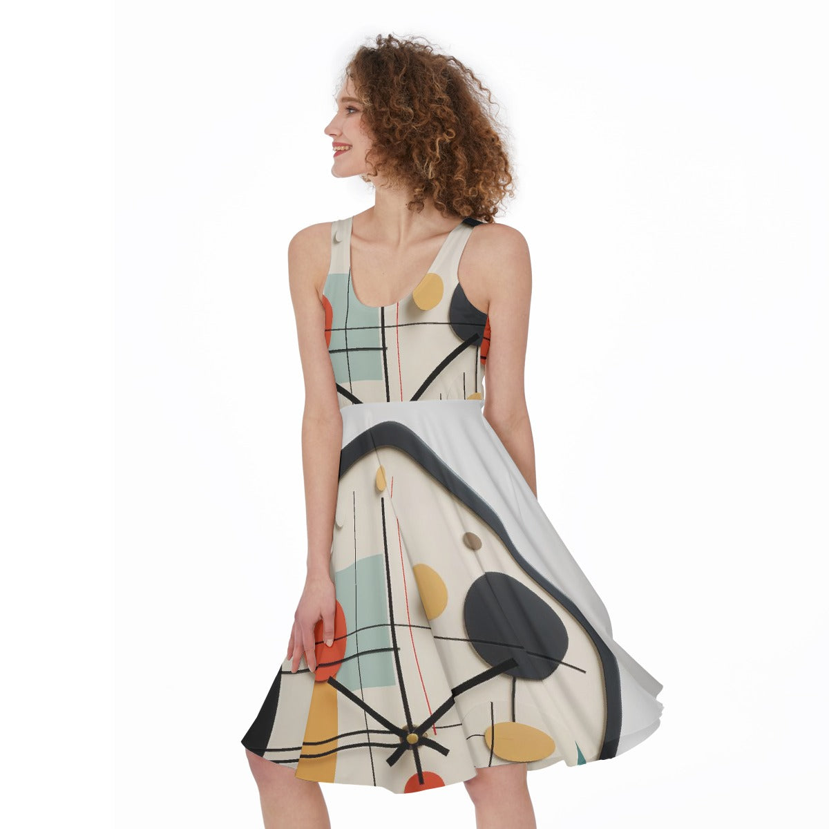 All-Over Print Women's Sleeveless Dress