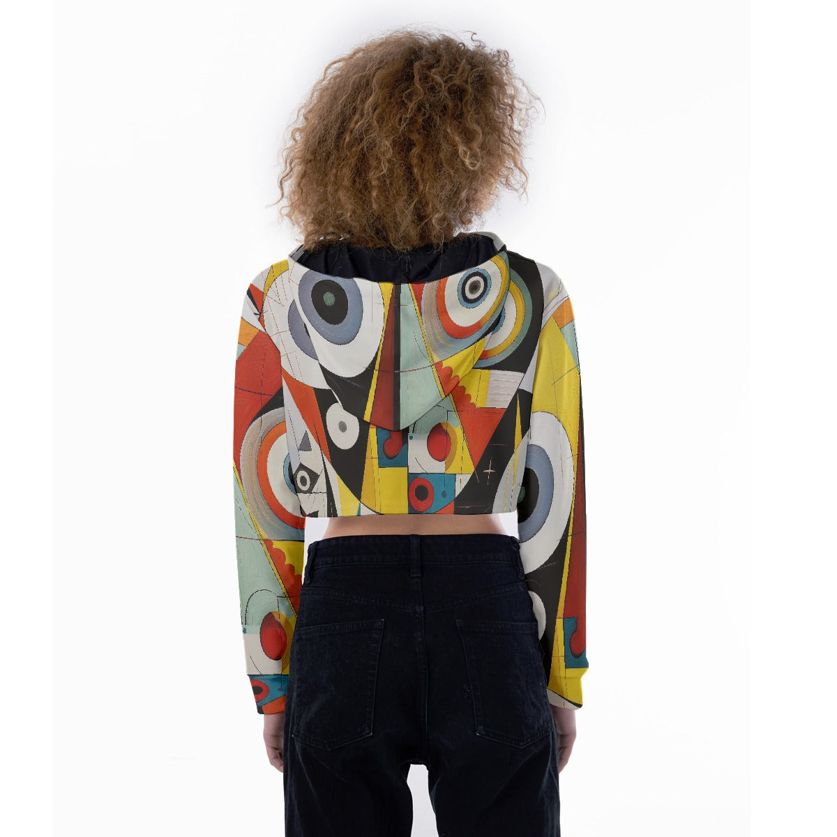 All-Over Print Women's Crop Top Hoodie