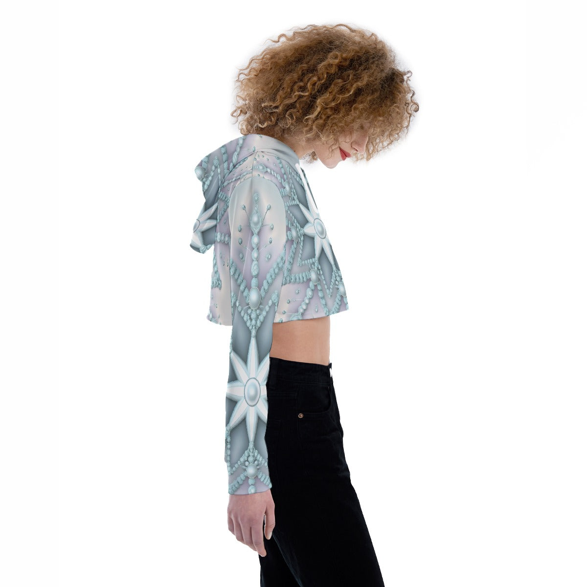 All-Over Print Women's Crop Top Hoodie