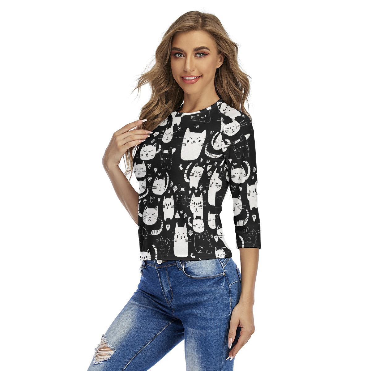 All-Over Print Women's Raglan Sleeves T-shirts