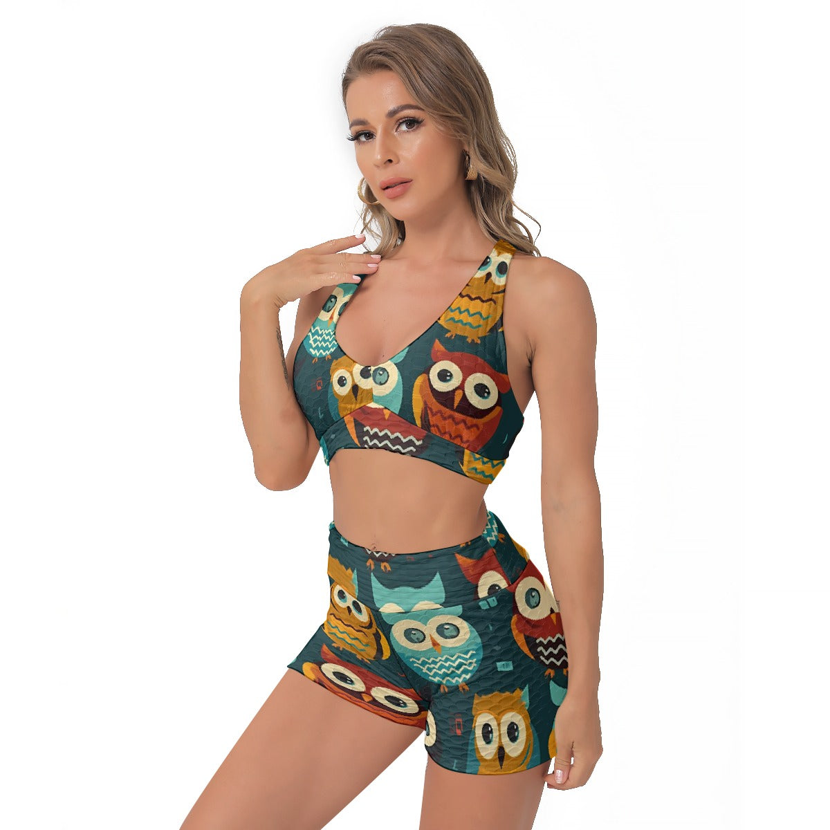 All-Over Print Women's Sports Bra Suit