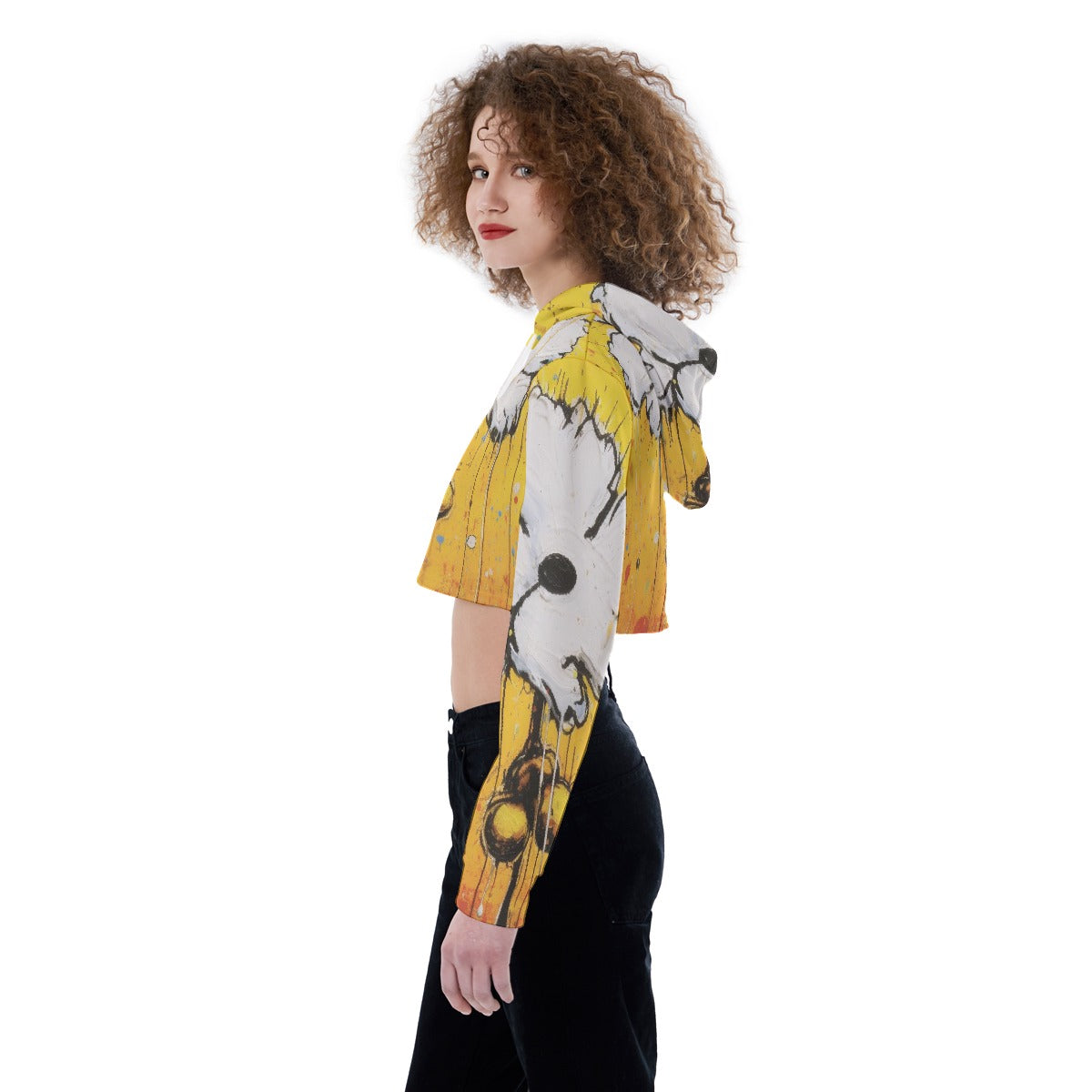 All-Over Print Women's Crop Top Hoodie