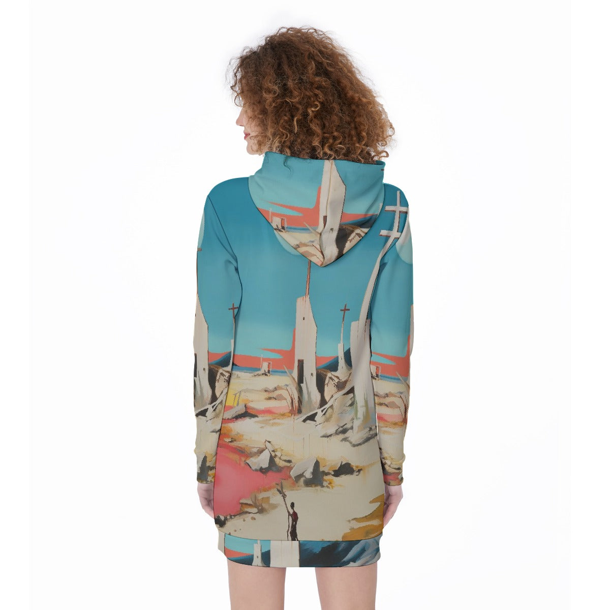 All-Over Print Women's Long Hoodie