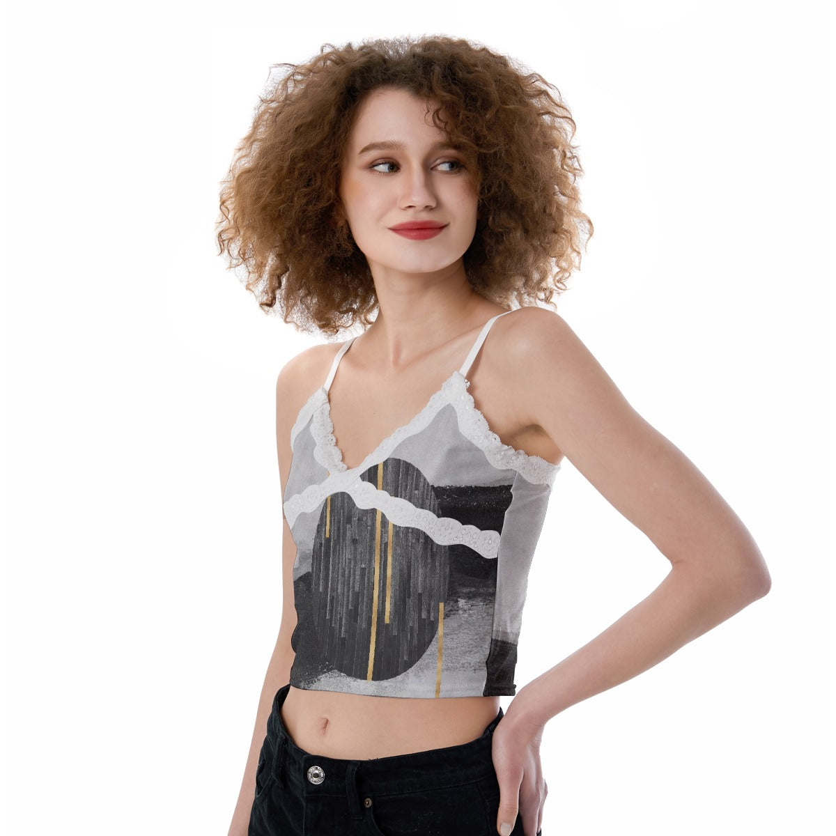 All-Over Print Women's Lace Camisole