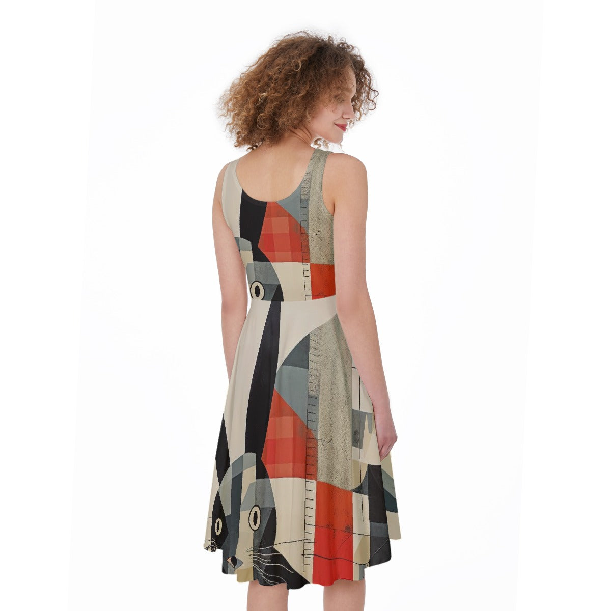 All-Over Print Women's Sleeveless Dress