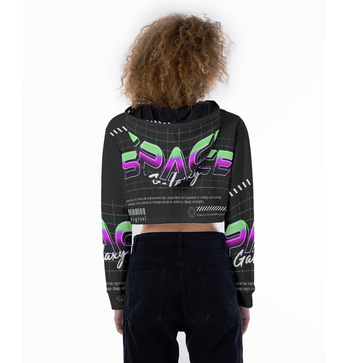 All-Over Print Women's Crop Top Hoodie