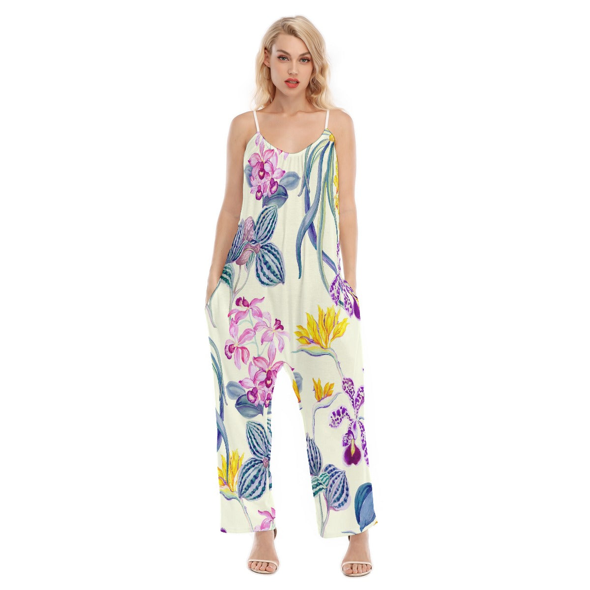 All-Over Print Women's Loose Cami Jumpsuit