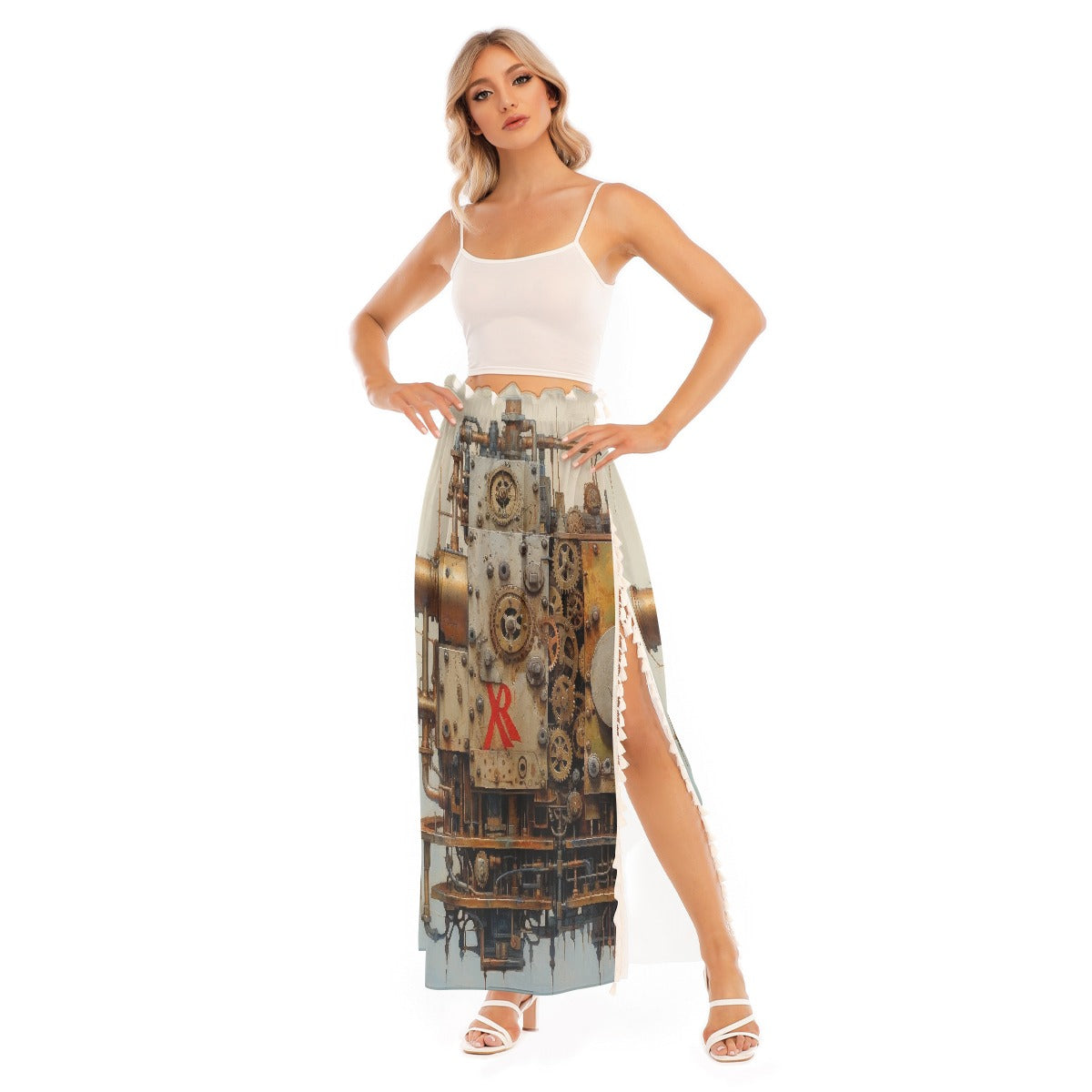All-Over Print Women's Side Split Skirt