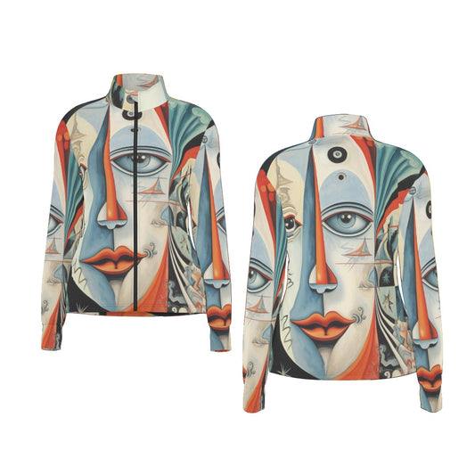 All-Over Print Women's Long Sleeve Thumbhole Jacket