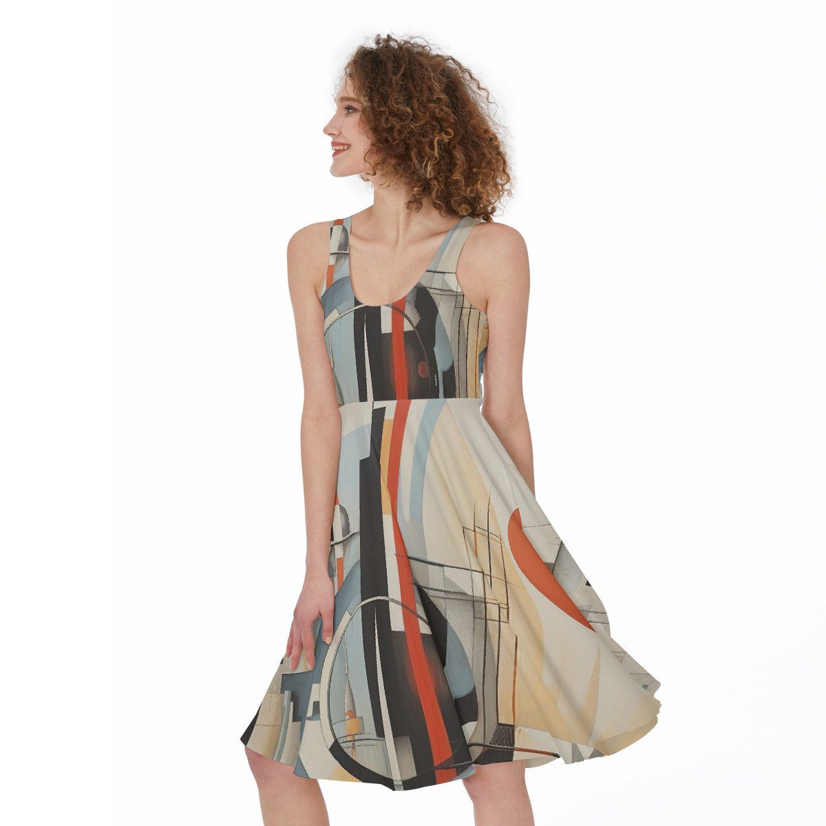 All-Over Print Women's Sleeveless Dress