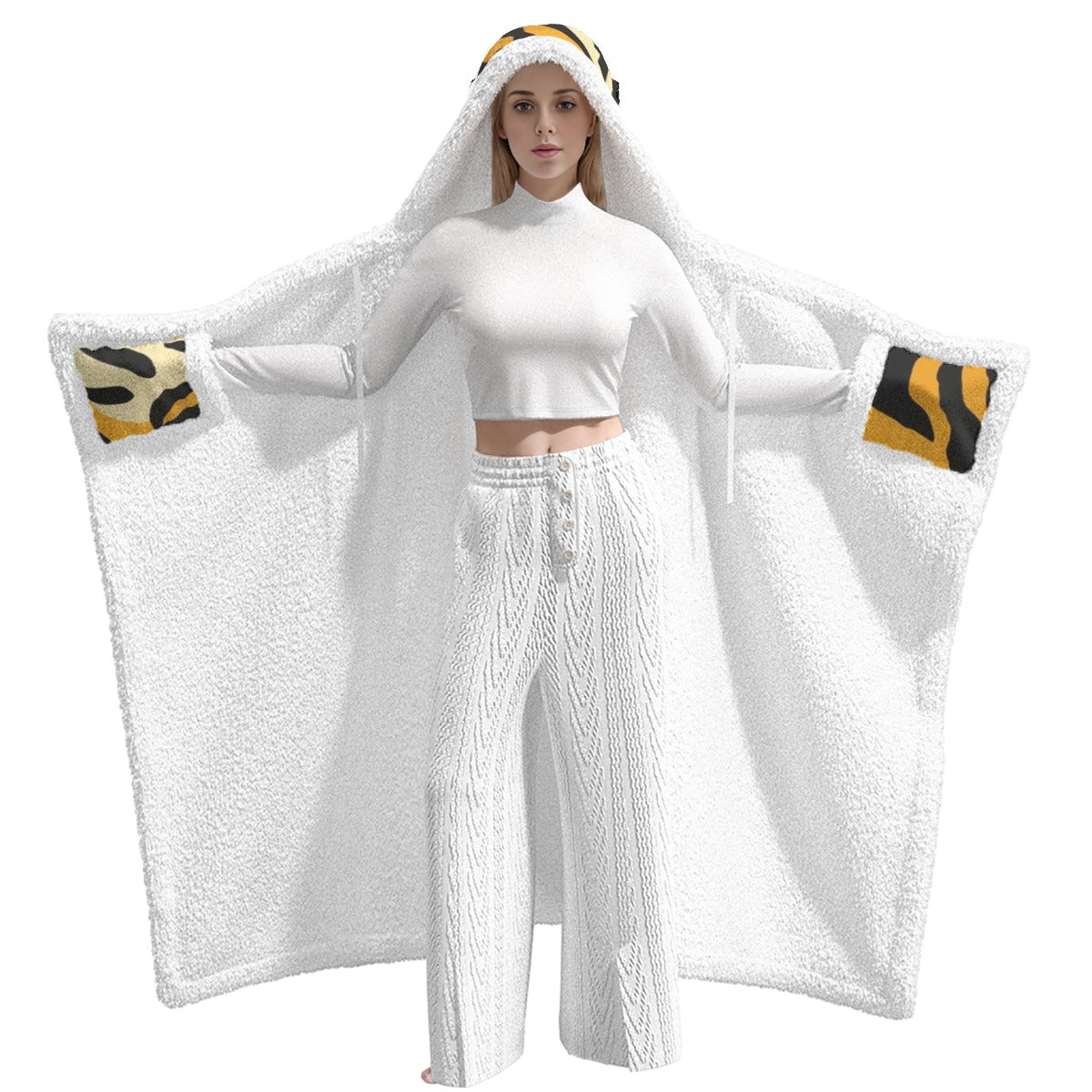 All-Over Print Unisex Wearable Hooded Blanket