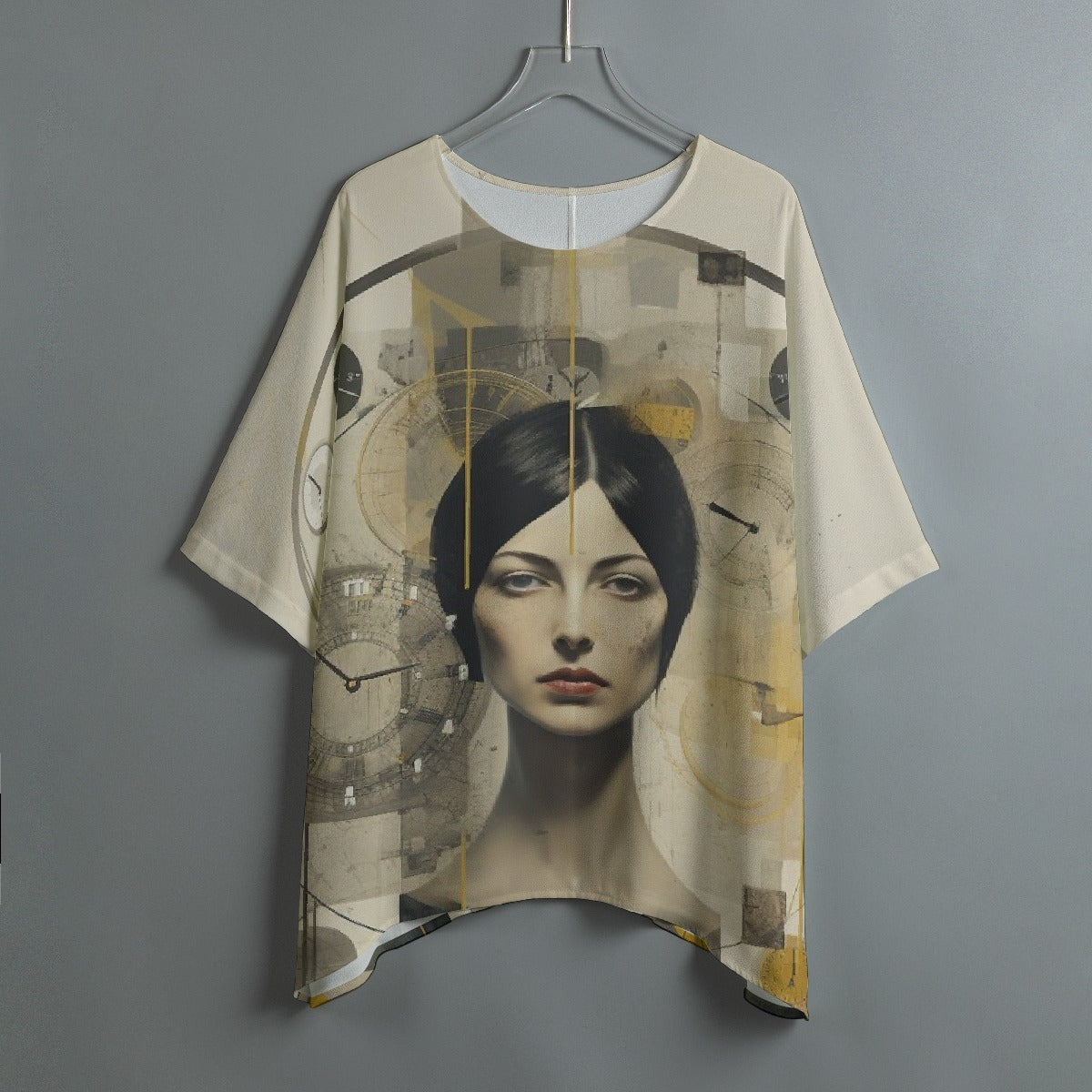 All-Over Print Women's Bat Sleeve Shirt