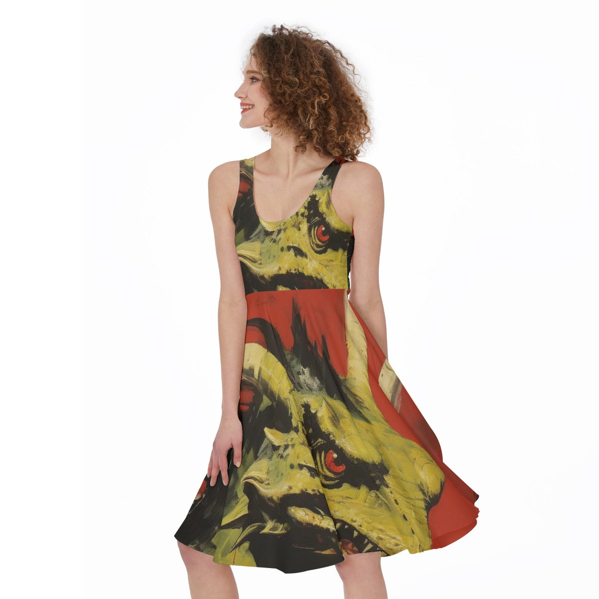 All-Over Print Women's Sleeveless Dress