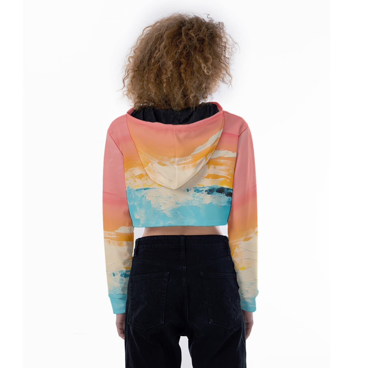 All-Over Print Women's Crop Top Hoodie