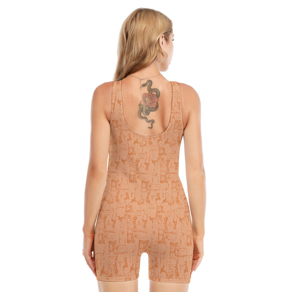 All-Over Print Women's Sleeveless One-piece Swimsuit