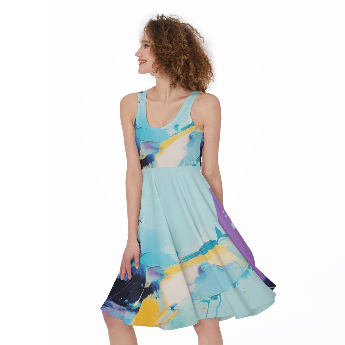 All-Over Print Women's Sleeveless Dress
