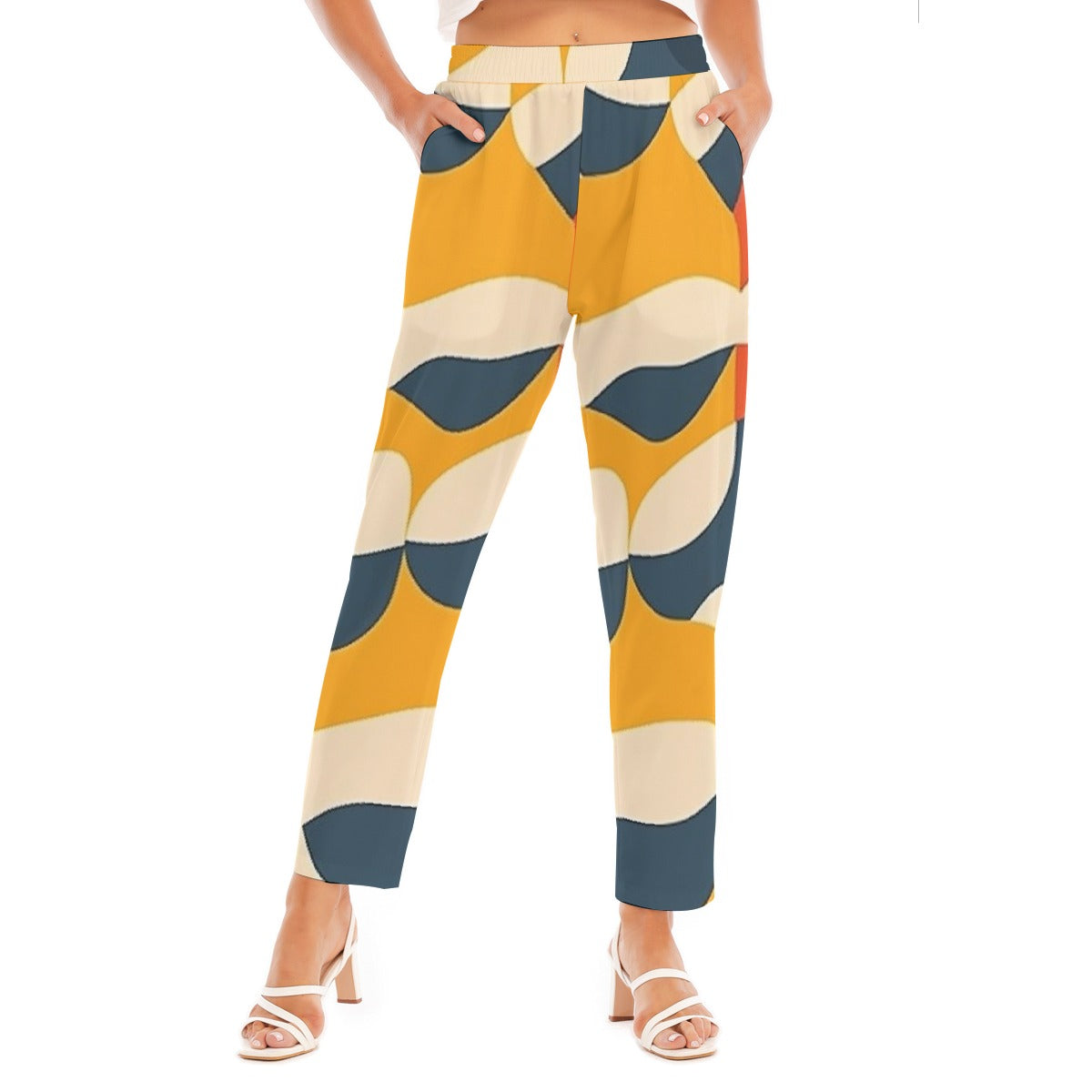 All-Over Print Women's Loose Straight-leg Pants