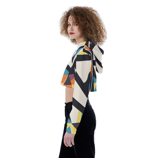 All-Over Print Women's Crop Top Hoodie