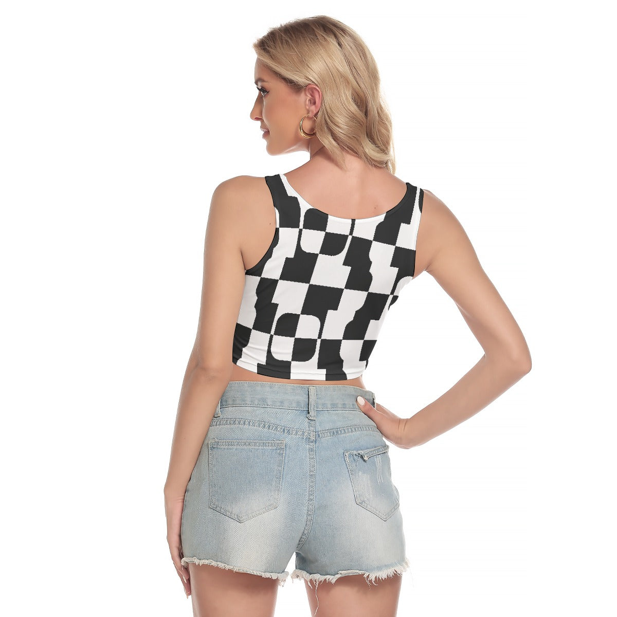 All-Over Print Women's Sport Crop Tank Top