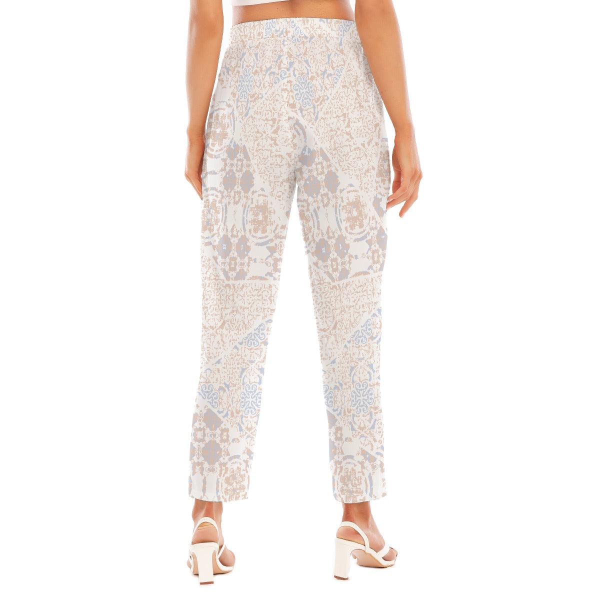 All-Over Print Women's Loose Straight-leg Pants