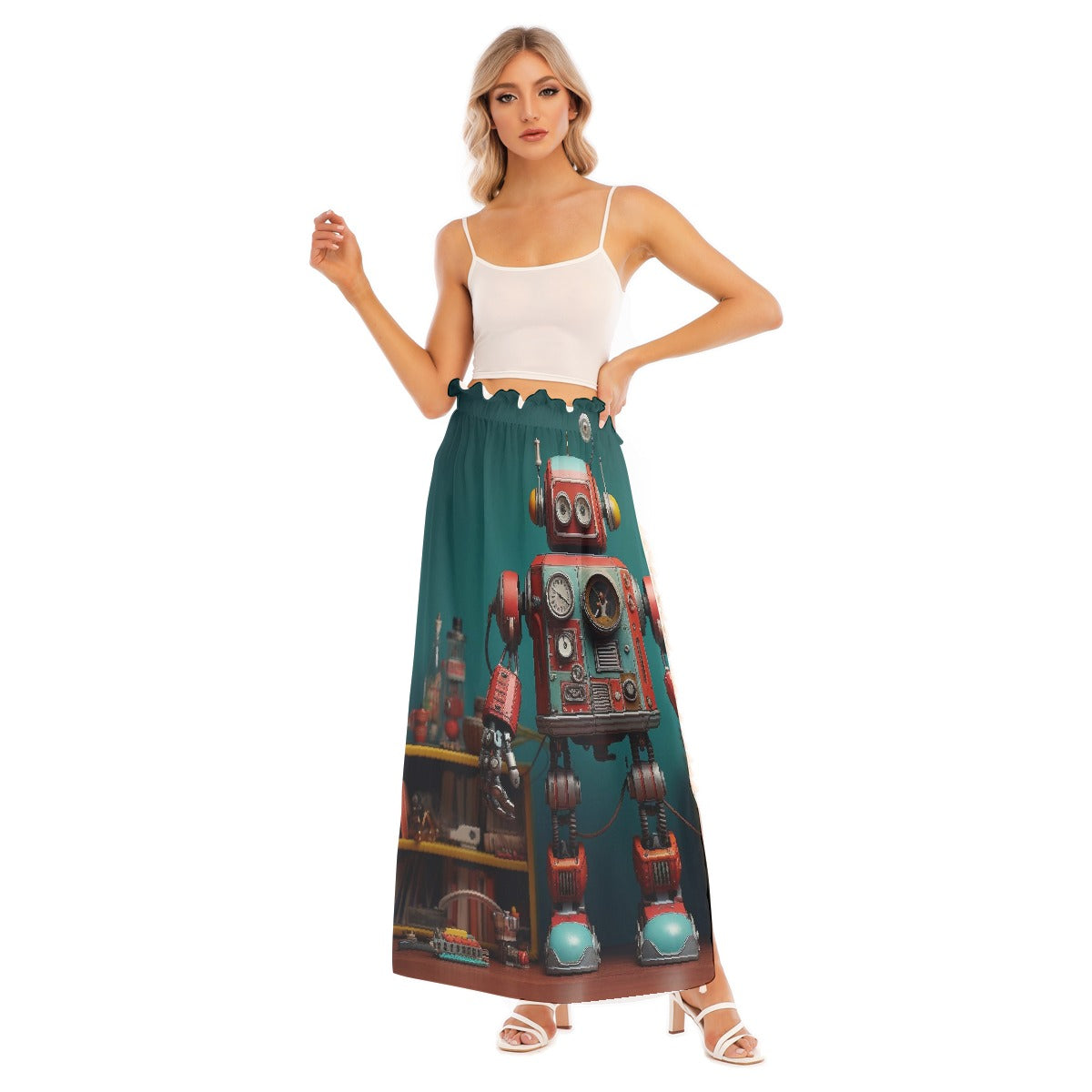 All-Over Print Women's Side Split Skirt