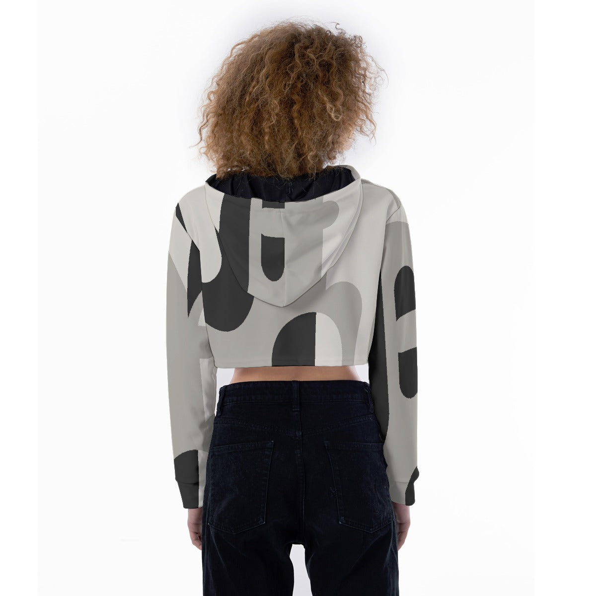 All-Over Print Women's Crop Top Hoodie