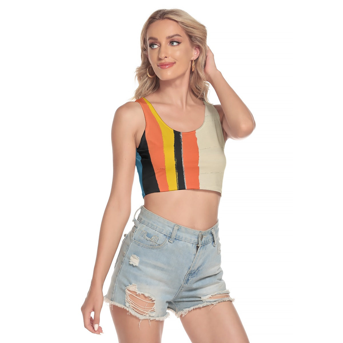 All-Over Print Women's Sport Crop Tank Top