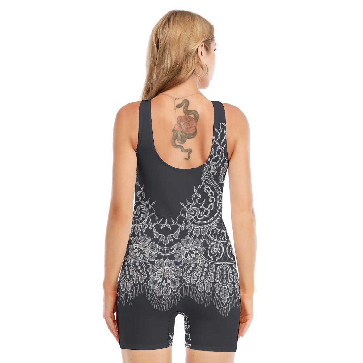 All-Over Print Women's Sleeveless One-piece Swimsuit